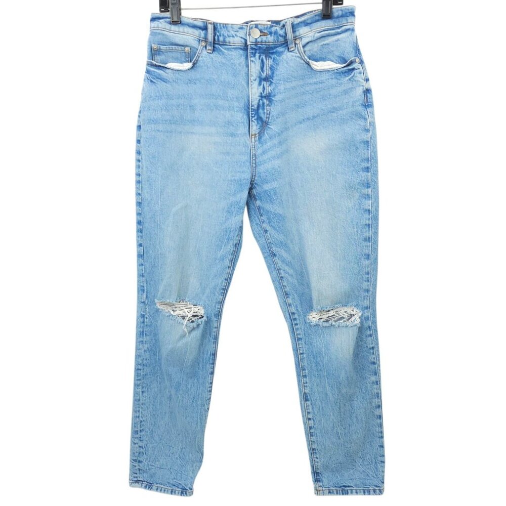 Loft High Waist Boyfriend Jeans Womens 29/8 High Rise Distressed Ripped Denim